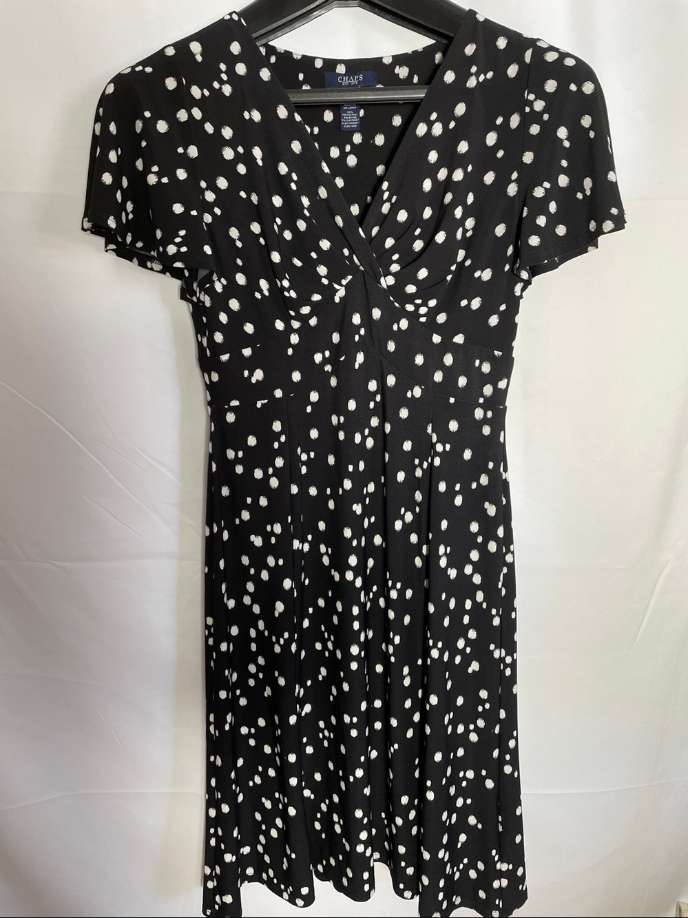 Black and White Polka Dot Chaps Dress.